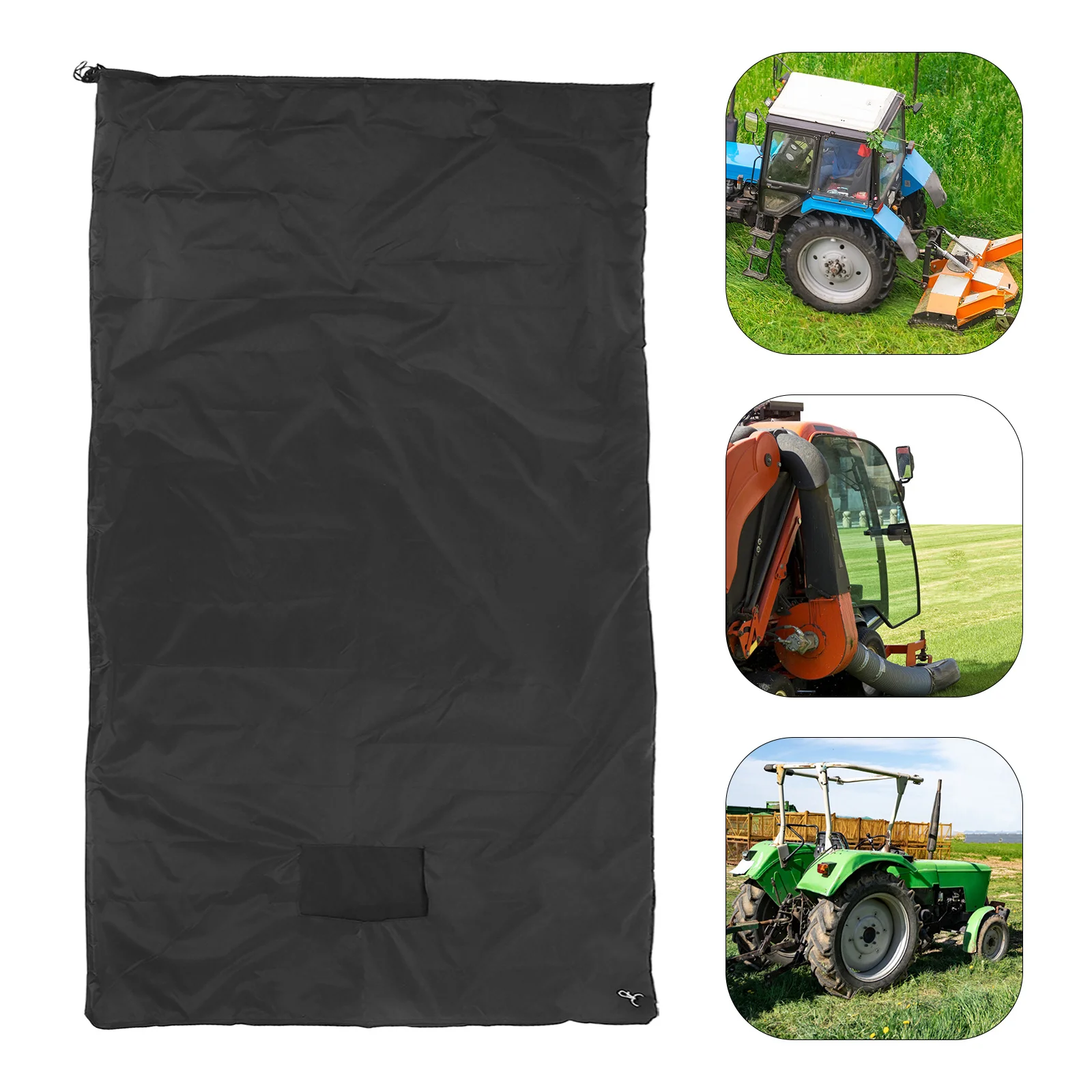

Lawn Tractor Leaf Catching Bag Oxford Cloth Heavy Duty Large Capacity Foldable Lawn Mower Leaf Collection Yard Waste Storage