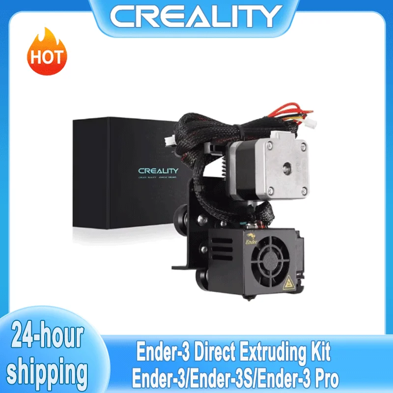 CREALITY Direct Drive Extruder Kit for Ender 3/ Ender-3 Pro - Upgraded 42-40 Stepper Motor Hotend with 1.75mm Fan Cables