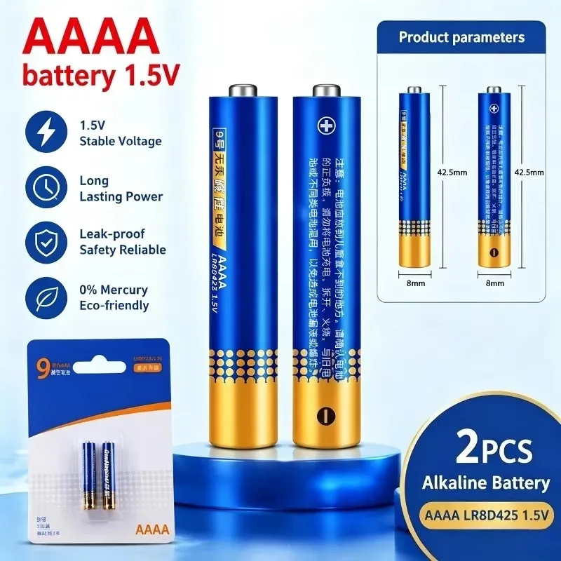 for AAAA Battery 1.5V 500MAH Alkaline Batteries LR8D425 1.5volt No. 9 for Smart Stylus Electromagnetic Pen Laser Stylus