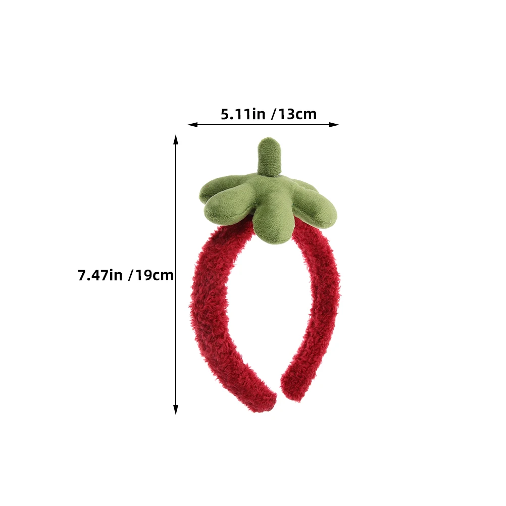 3 قطع من عصابة الرأس الكرتونية على شكل فراولة لطيفة للنساء في الصيف وحفلات الشاطئ والسبا والمكياج وغسل الوجه وإكسسوارات حمام السباحة