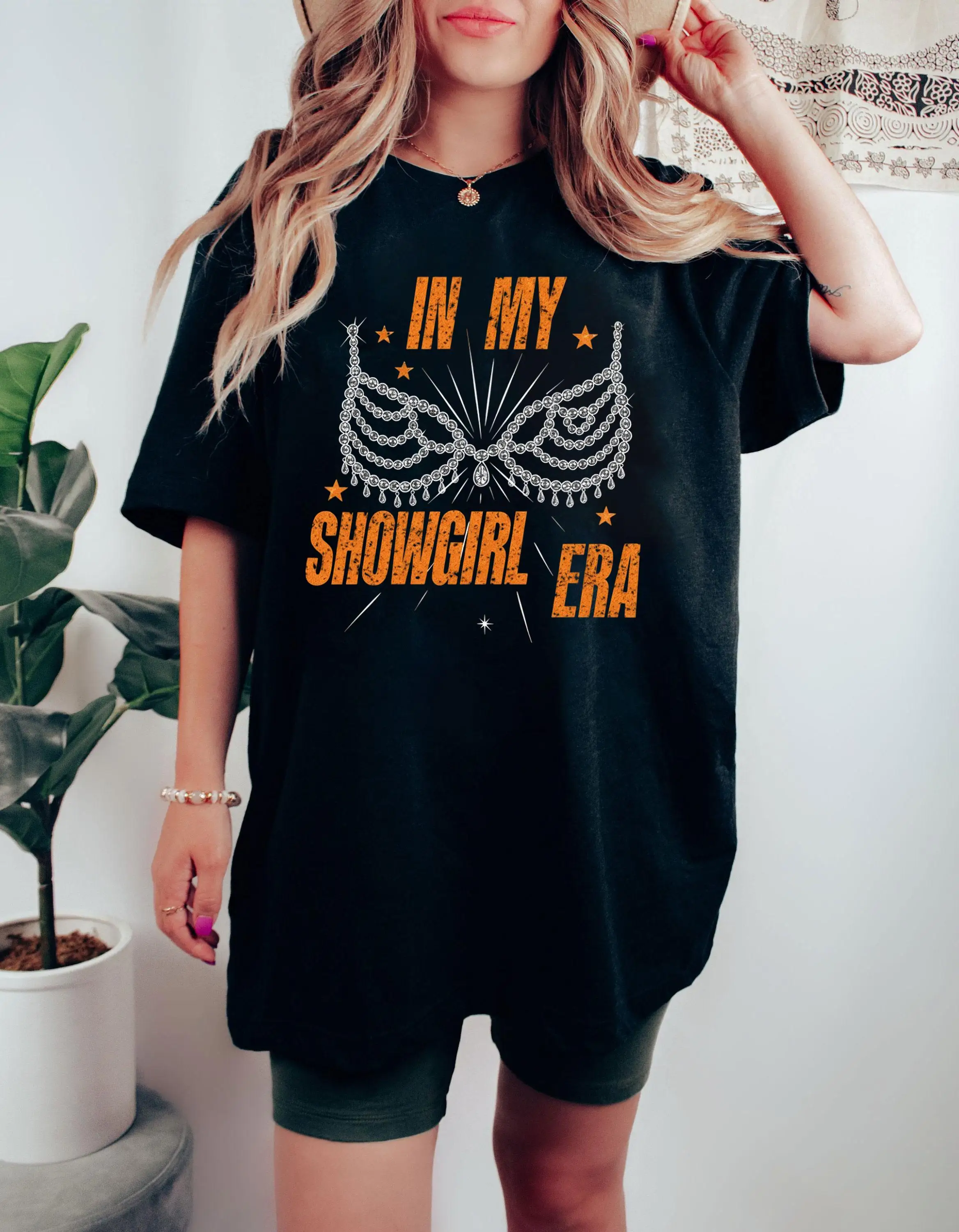 قميص حمالة صدر من حجر الراين من عصر Showgirl في حفلة موسيقية My Showgirl Era، هدية لمحبي فتاة الإستعراض، قميص الزي الممتاز لفيلم Showgirl Life