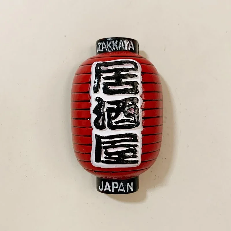 Japanese Tourist Fridge Magnets Cartoon Souvenir Takoyaki Izakaya Osaka Mount Fuji Japan Map Fushimi Inari Resin Home Decoration view 4