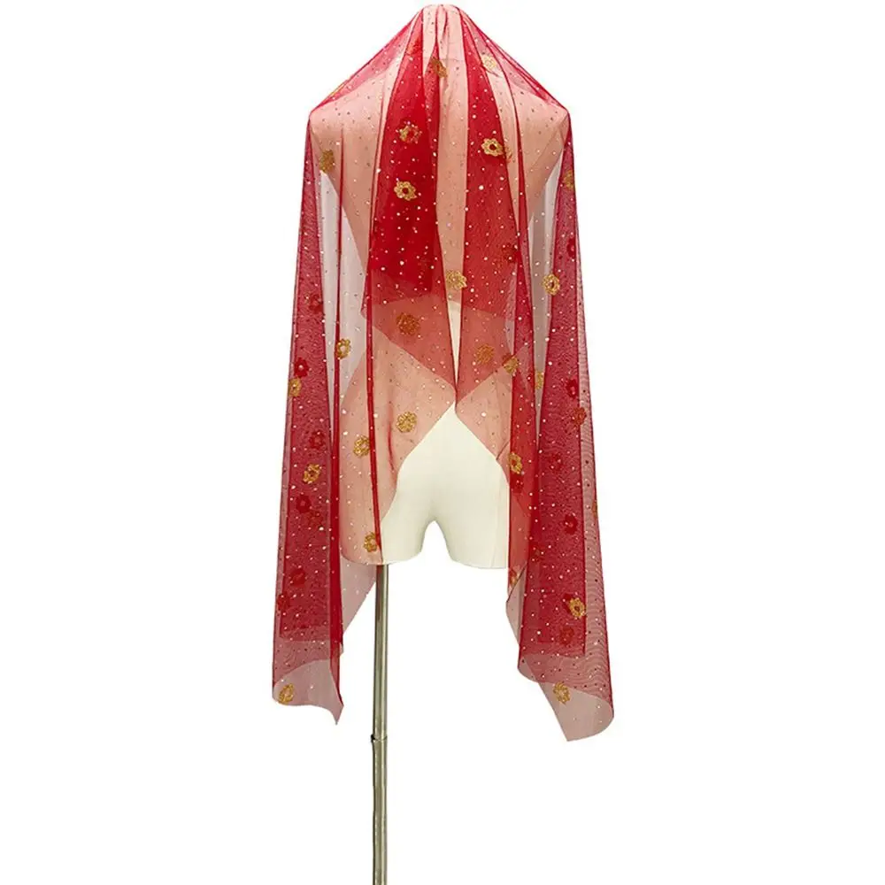 Hoofddeksels Bloempatroon Hoofddoek Dansvoorstelling Accessoires Buikdans Hoofddoek Indiase Dans Hoofdtooi Prestatie Prop