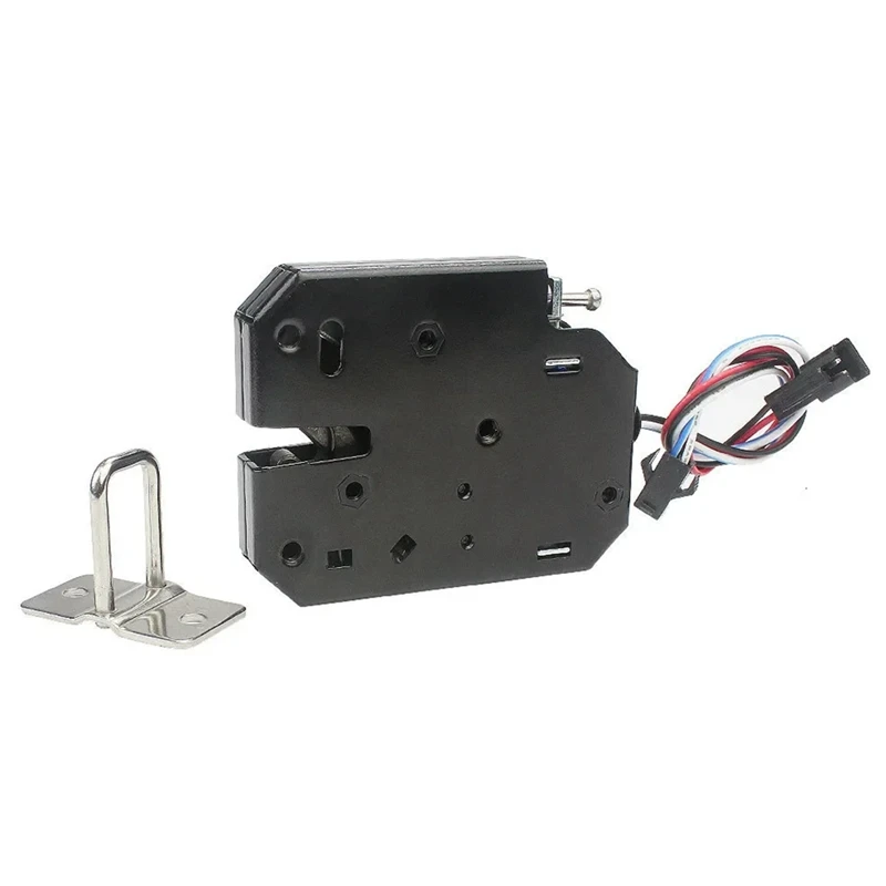 Small 12V 1.5A Electronic Lock Latch Release Assembly Electromagnetic Control Metal Safety Magnetic Lock Durable