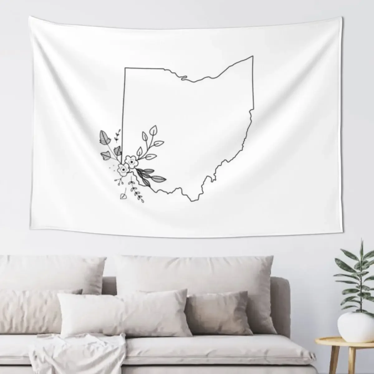 

Floral Ohio Tapestry Room Decoration Korean Style Anime Decor Aesthetic Room Decorations Cute Decor Tapestry