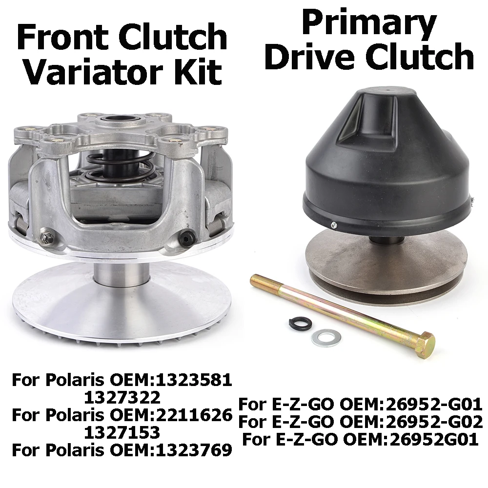 Embrague de transmisión primaria para E-Z-GO 875 Clays Car Medalist TXT WH 800, kit de variador de embrague delantero para Polaris RZR PRO XP TURBO