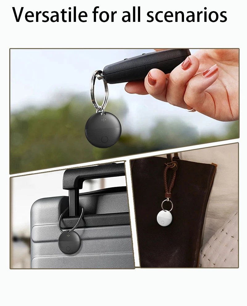 

Умный Bluetooth-трекер-метка для поиска предметов с GPS, BLE5.1, оповещением о нарушении конфиденциальности, длительным сроком службы для ключей, багажа, рюкзаков