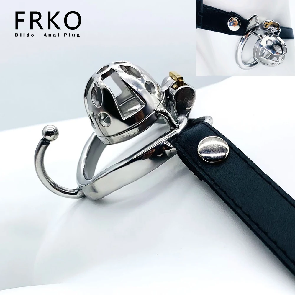 FRKO Male Small Penis Chastity Cage Stainless Chastity Belt Lock Cock Ring Slave Games Bondage BDSM Adult Sex Toys For Men 정조대