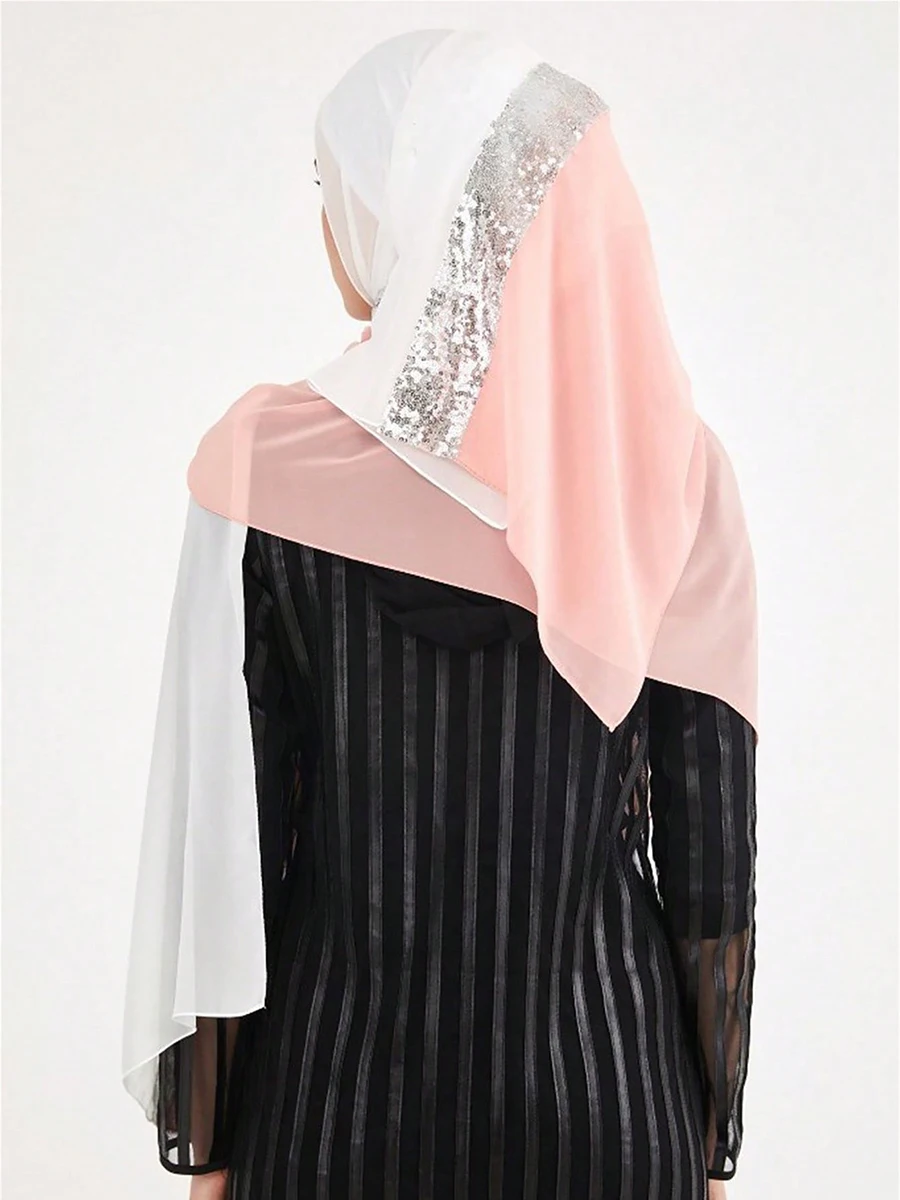 New Long Scarf Hijab Women Shawls Scarfs Ladies Head Wrap Headband Head Wrap Headband Sequin Design
