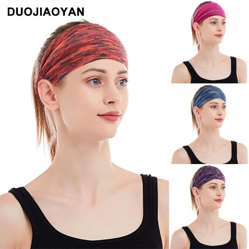 Europe And America Cross Border New Elastic Band Sports Antiperspirant Headscarf Non-Slip Fitness Yoga Absorb Sweat Runn