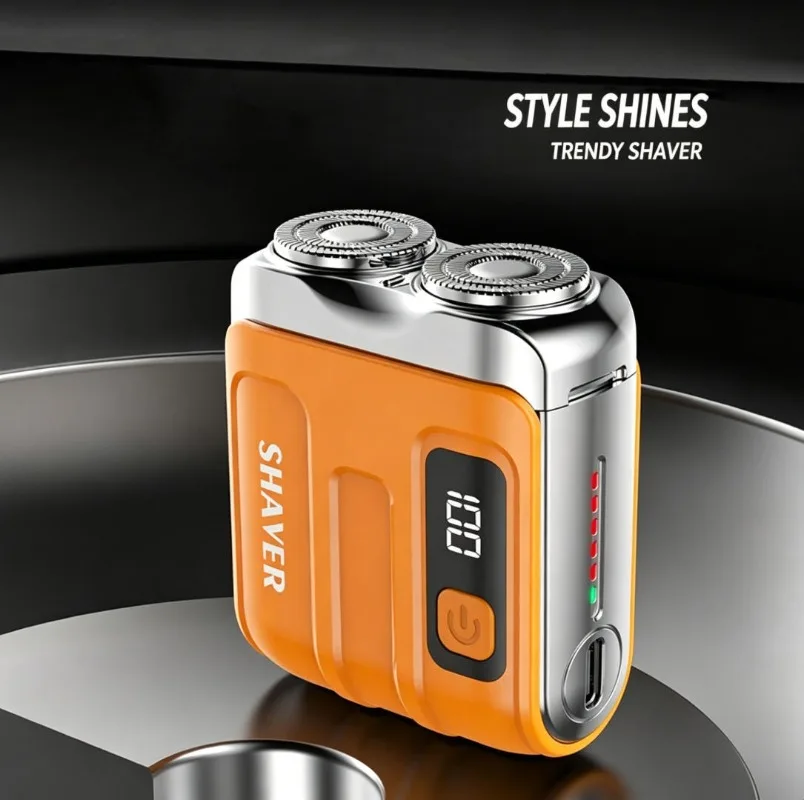 New Mini Digital Electric Shaver for Men, Portable Travel Essential for Car, Home & Outdoor Use
