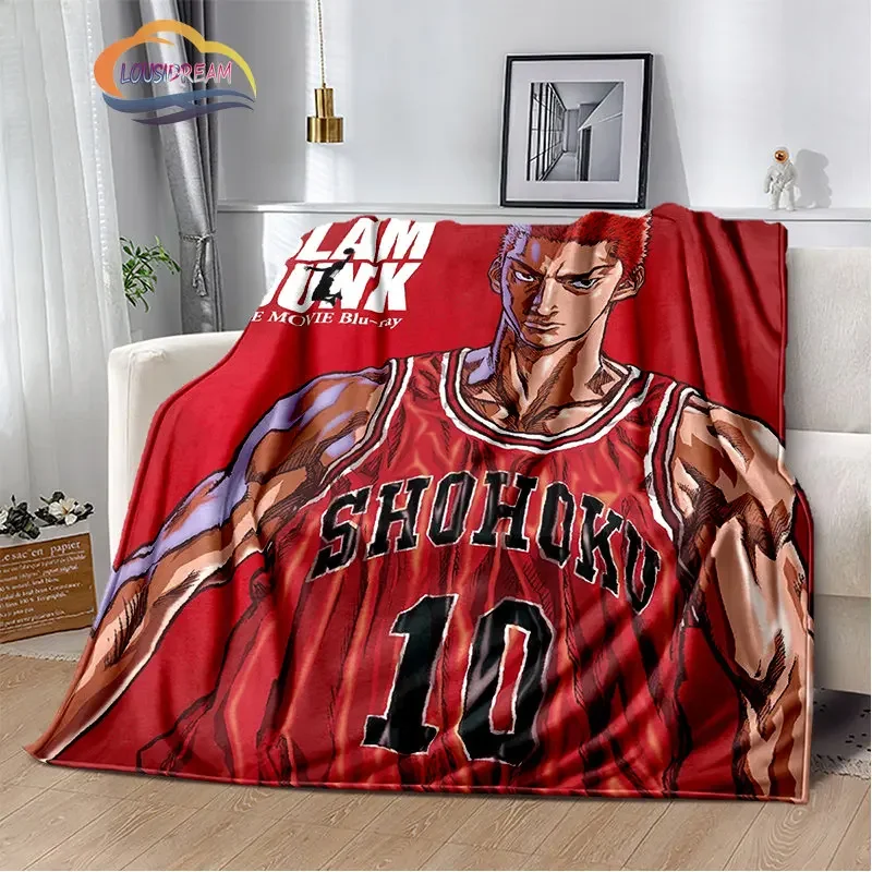 

Slam Dunk スラムダンクpattern 3D flanela Cobertores de Lã Lance para Sofá Quarto Dos Desenhos Animados Viagem Camping Cobertor Quente