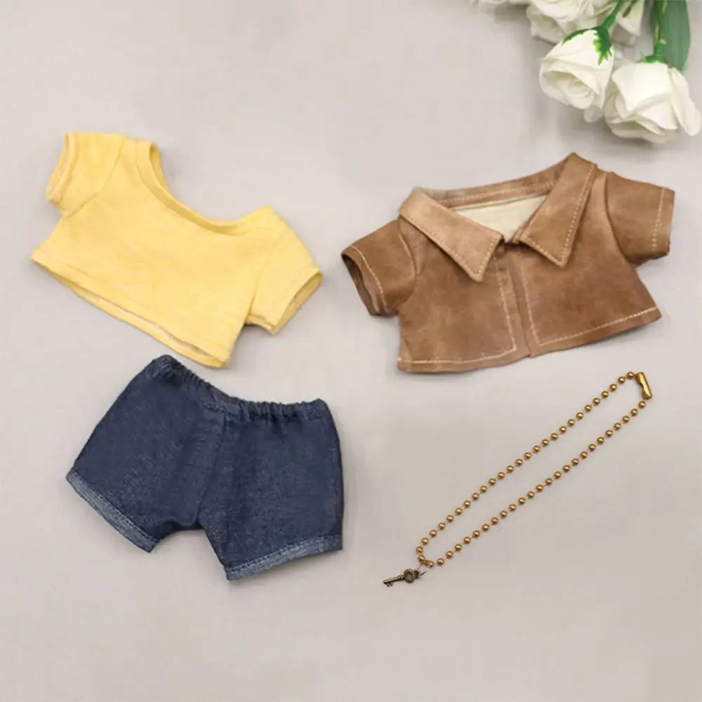 1/111/12 OB11 ตุ๊กตาสำหรับตุ๊กตา 1/12BJD สำหรับตุ๊กตาขนาด 20 ซม. เสื้อยืด เสื้อผ้า เสื้อแจ็คเก็ตทำมือ กางเกง เสื้อสเวตเชิ้ต ชุด