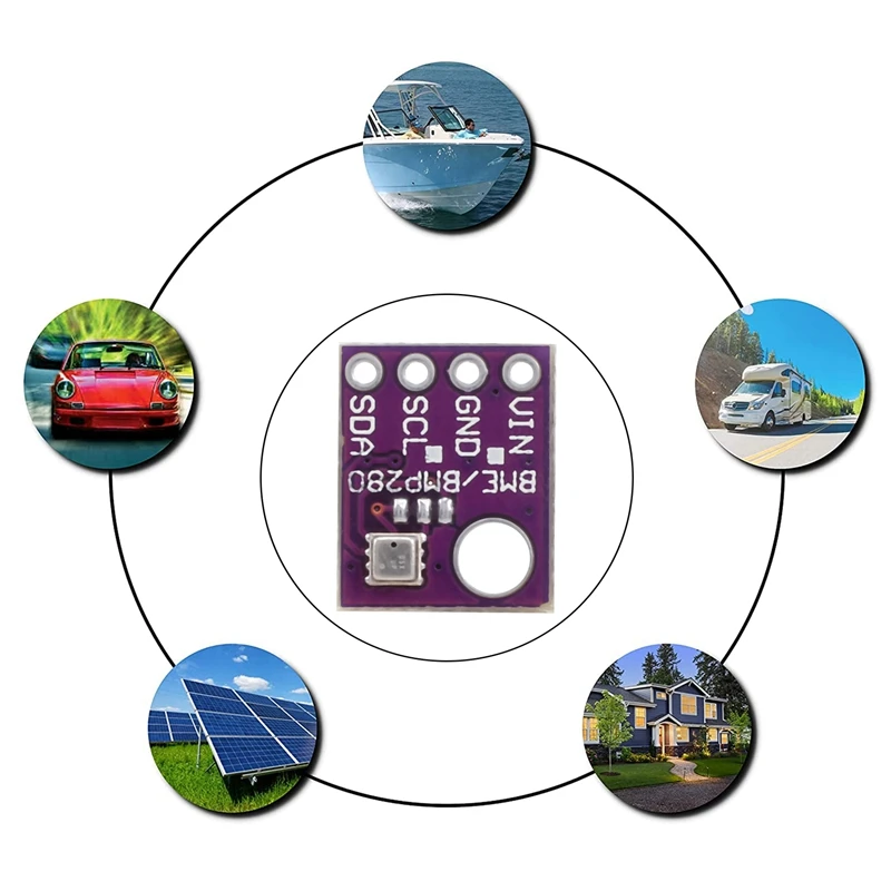 3 Stuks Bme280 5V Digitale Sensor Temperatuur Luchtvochtigheid Barometrische Druksensor Module I2c Spi Bme280 Sensor Module