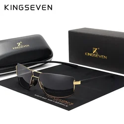 KINGSEVEN UV400 Brand Design Sunglasses Men Driving Square Frame Sun Glasses Male Classic Unisex Goggles Eyewear New Gafas