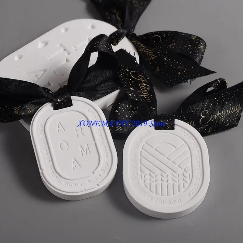

F42F Silicone Mold DIY Fragrances Gypsum Resin Casting Mould for Making Plaster Hanging Plates Home Decorations