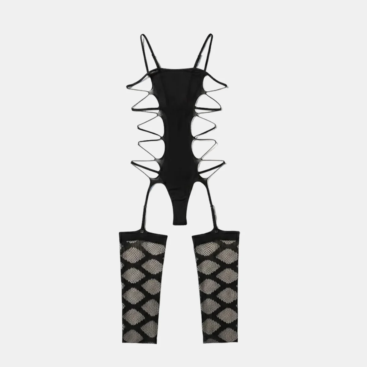

New Sexy Lingerie Women One-pieces Bodystocking Sheer Mesh Hollow Out Bodysuit Nightgown Garters Sexy Adult Female Costumes
