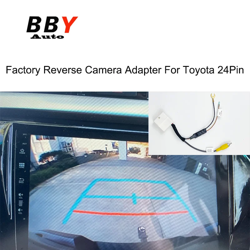 24Pin Factory Reverse Camera Adapter For Toyota Hilux N70 N80  Landcruiser 200 series GXL Rear Camera Retention Cable