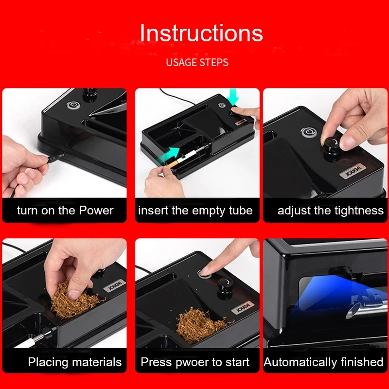 Why the 6.5/8mm Tube Electric Cigarette Rolling Machine Is the Ultimate  Tool for DIY Cigarette Rolling Enthusiasts