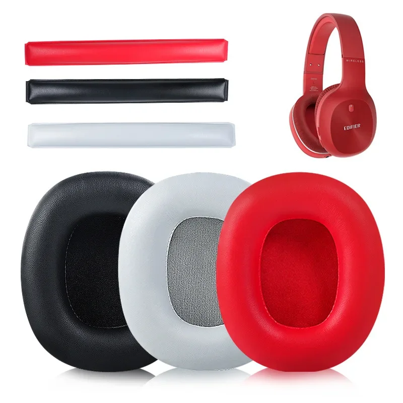 For Edifier W800BT W808BT K800 K830 K815P K841P G1 G20 Headphone Head Beam Cushion Leather Ear Pads Cover Sponge Earmuffs