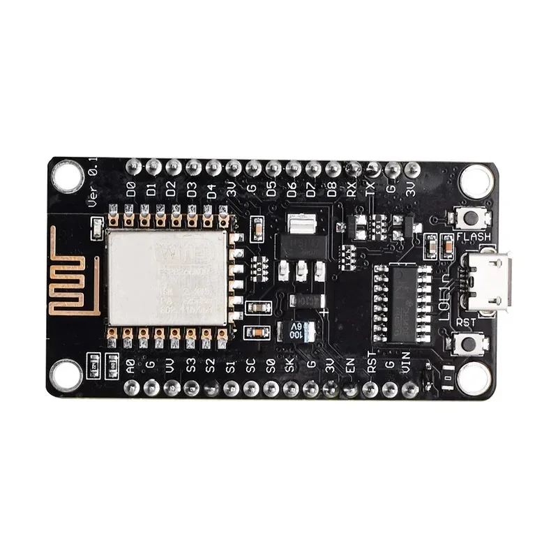 NodeMCU V3 ESP8266 ESP-12E WIFI-Entwicklungsboard CH340G Quadratische Tafel Lötstift Micro-USB-Schnittstelle