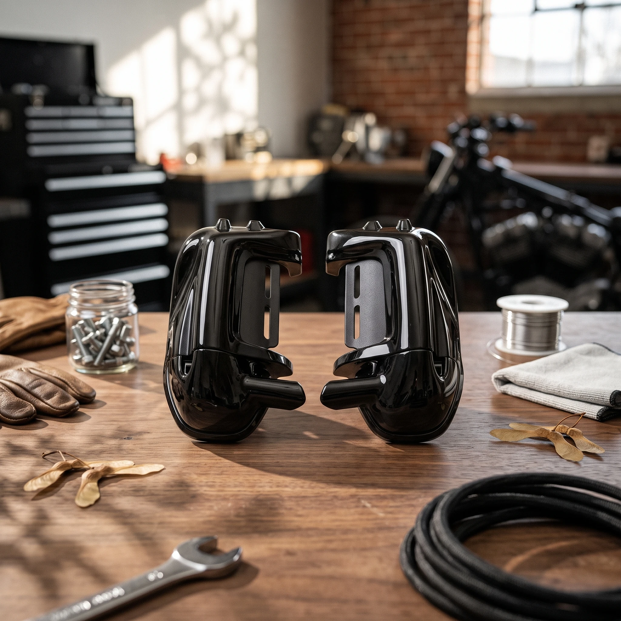 Motorcycle Lower Fairing with Speaker Pods Molded Lower Fairing with Speaker Pods Aftermarket Direct Replacement