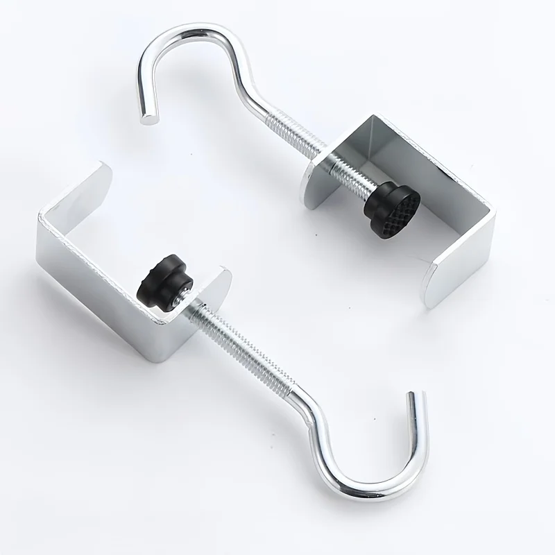 Adjustable Bag Hook Set, Adjustable Hanging Bag Hooks, Nail-free Clip-on Desk Edge Hooks, Suitable for Desks,and Office Tables