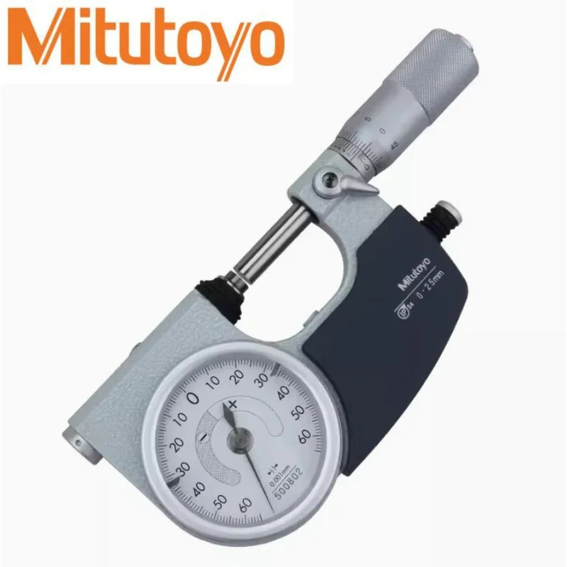 

Mitutoyo Indicating Micrometers Range 0-25mm Dial Reading 0.001mm Dial Indication Accuracy 1µm 510-121/122/141 523-121/122/141