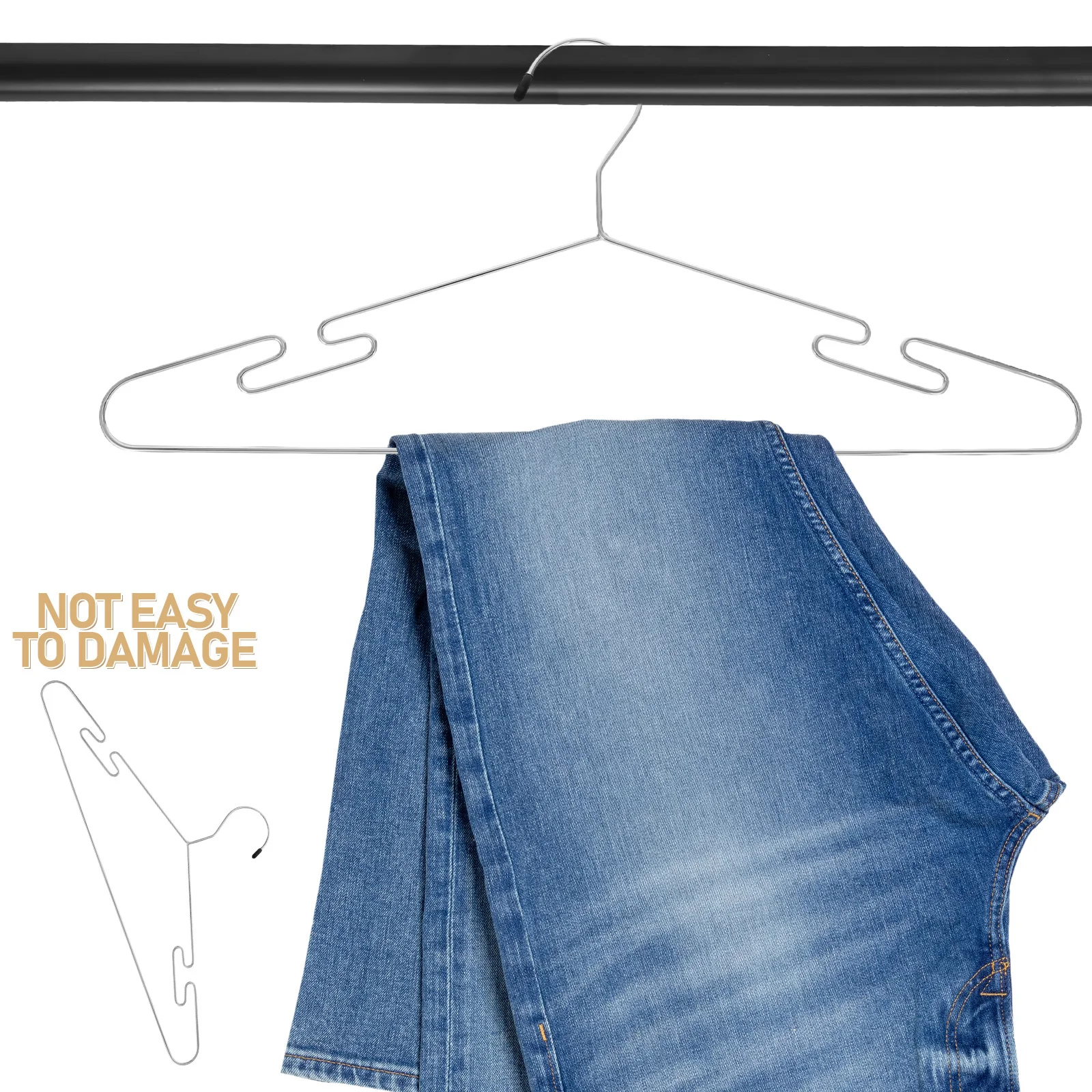 5 قطع شماعات ملابس متعددة الوظائف، شماعات خزانة ملابس شديدة التحمل، تصميم سميك، منظم خزانة الملابس الداخلية