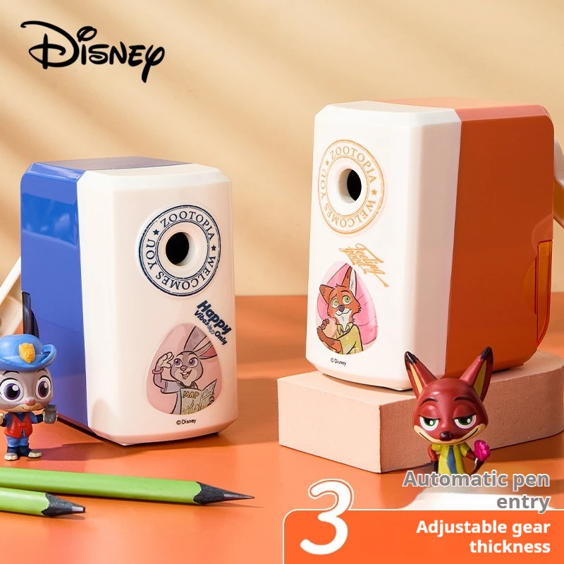 مبراة أقلام ديزني زوتوبيا، مبراة أقلام رصاص نيك وايلد جوديث لافيرن هوبس مكرنك يدويًا، هدية عيد ميلاد/عيد الميلاد.