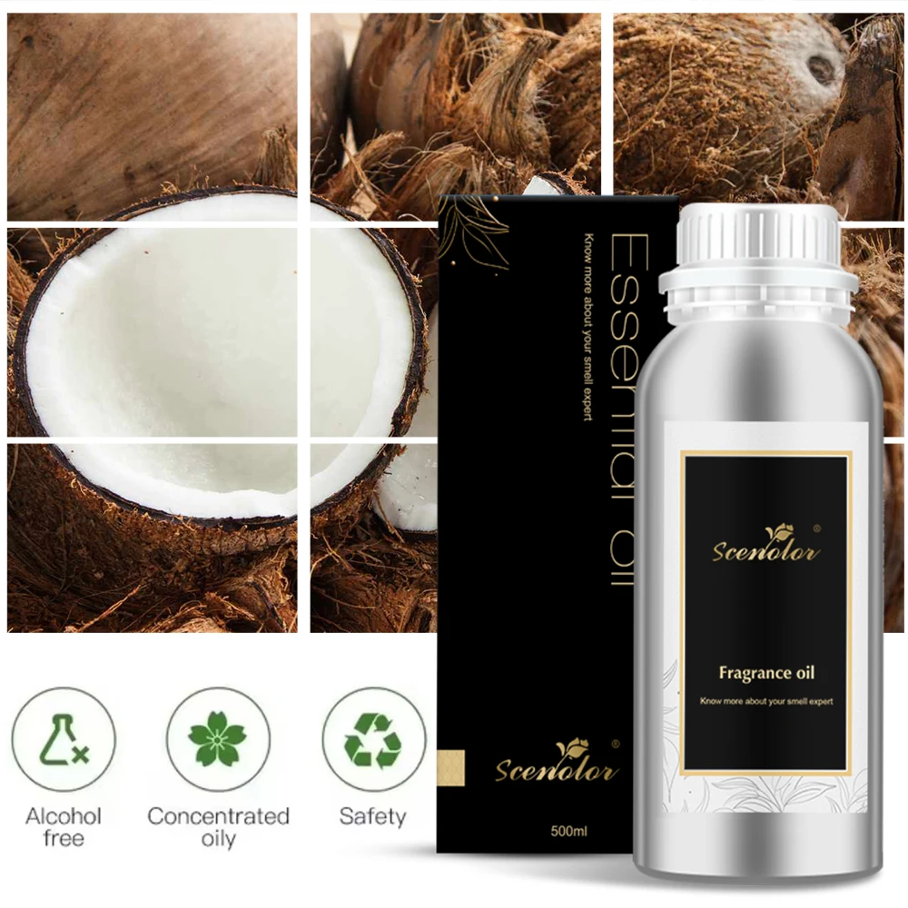 

500ML High Concentrated Essential Oils Coconut Vanilla Lavender Verbena Rose Magnolia Hotel Perfume For Hotel Home Diffuser Oil