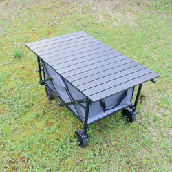 55*90cm Outdoor Camper składany stół płyta składana samochód Camper pokrywka Pusher koszyk pulpit płyta główna ze stopu aluminium