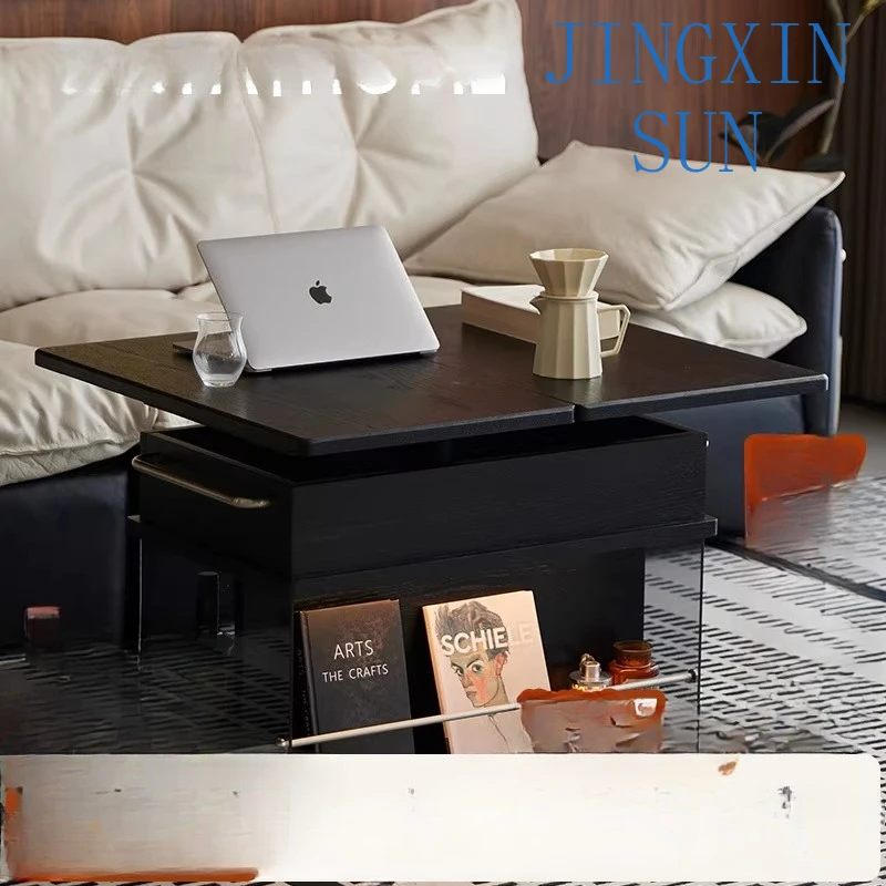 solid wood lifting coffee table simple small apartment household living room