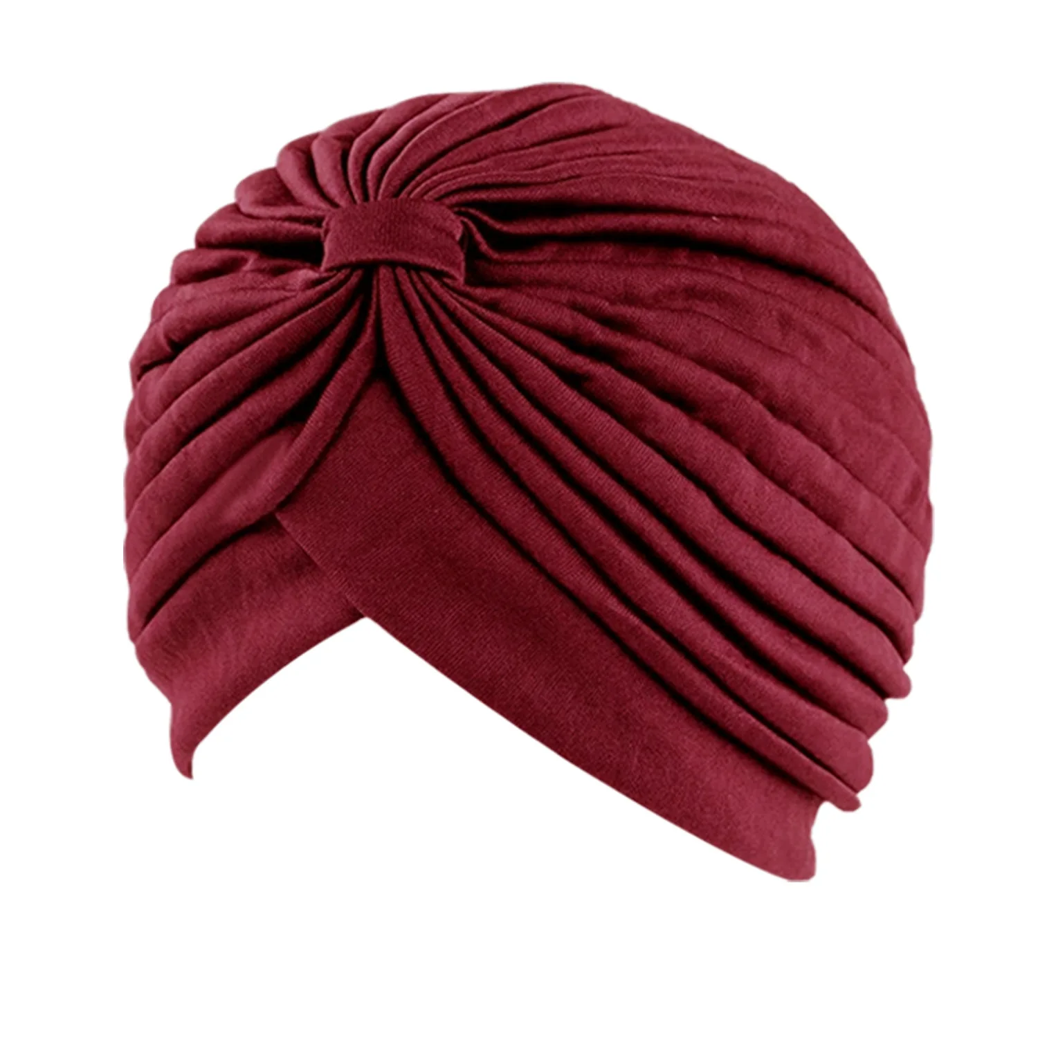 1PC Muslim Solid Color Indian Hiijab Caps Adult Women Turban Foulard Femme Hijab Hat for Women Hijab Underscarf Caps