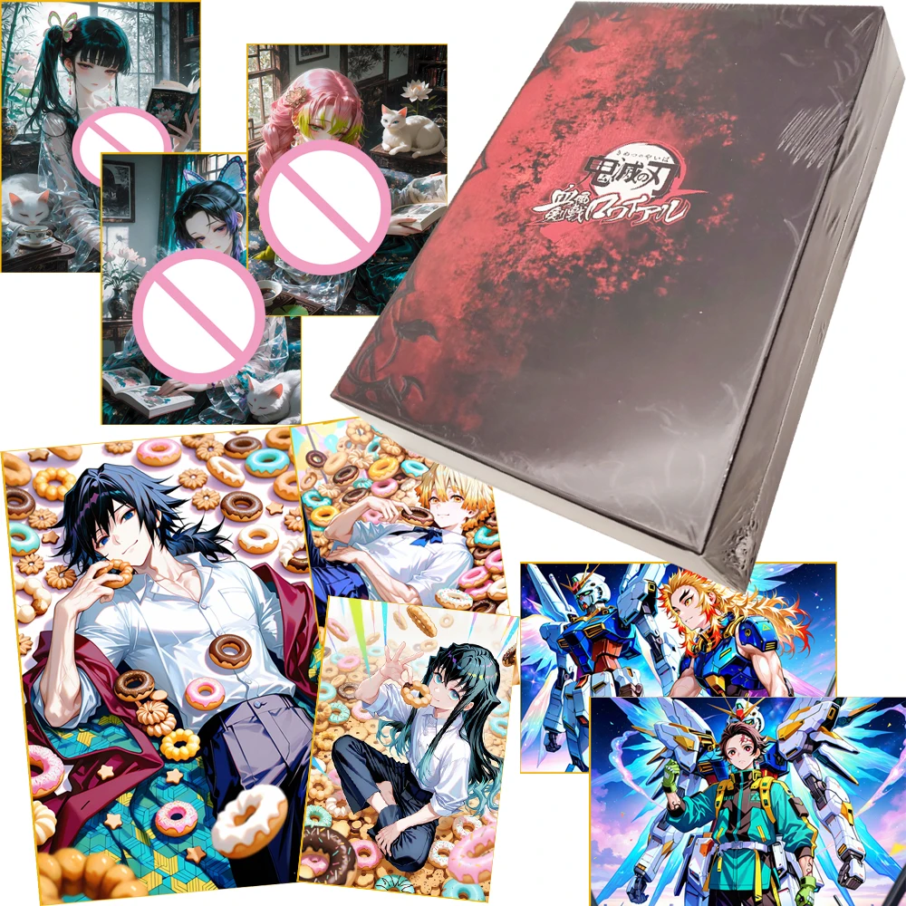 

Demon Slayer Exquisite Collection Cards Unique Charm Anime Characters Color Paper Series High Quality Cards Boys Girls Toy Gifts