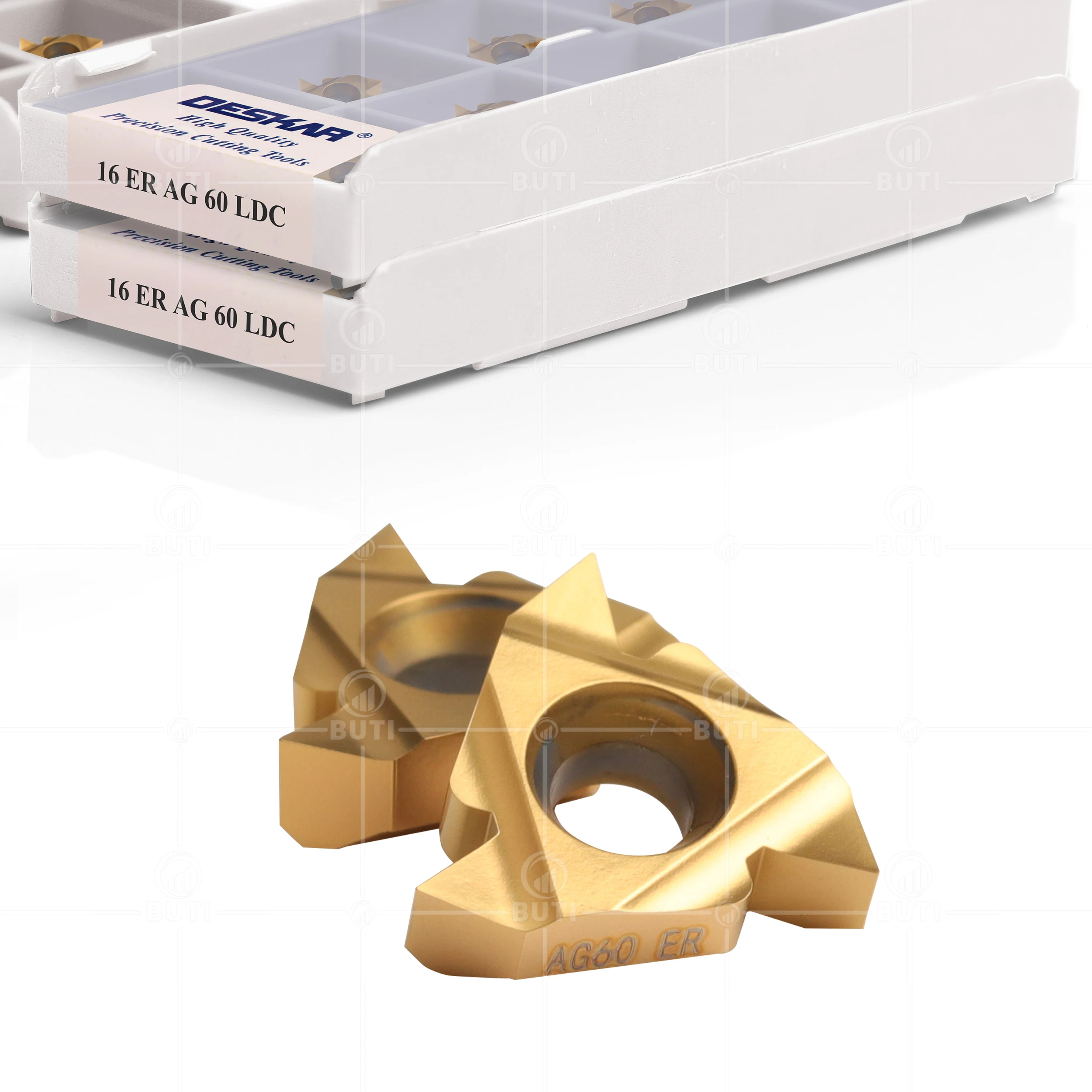 Imagem -03 - Deskar-carbide Insere Ferramenta Cnc Rosqueando Cortador Ferramentas de Torneamento de Corte 100 Original 16er 16ir A55 G55 Ag55 A60 G60 Ag60 Lda Ldc
