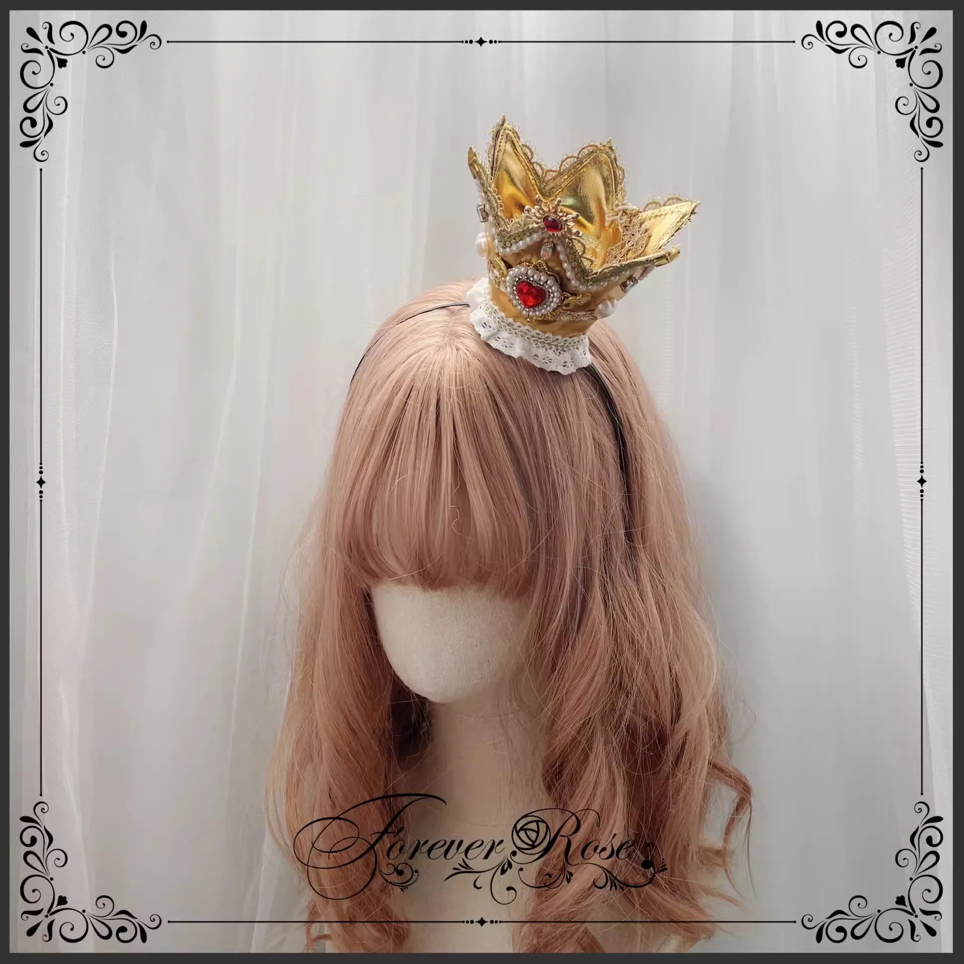 Anime CARDCAPTOR CLEAR CARD Cosplay Sakura Crown The Heart of Rose Anime only the crown Halloween cosplay headwear prop - view 2