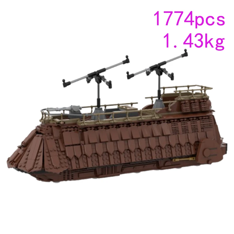 32 Spot MOC-65586 1774pcs Wooden Boat Small Particle Assembly Building Blocks Educational Toy Model Gift Set Ornaments