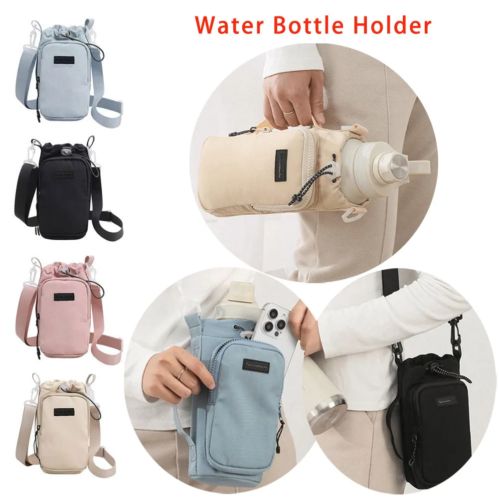 Fashion Water Bottle Bag Outdoor Sports Shoulder Universal Crossbody Multifunctional Cup Sleeve Strap Insulated Holder
