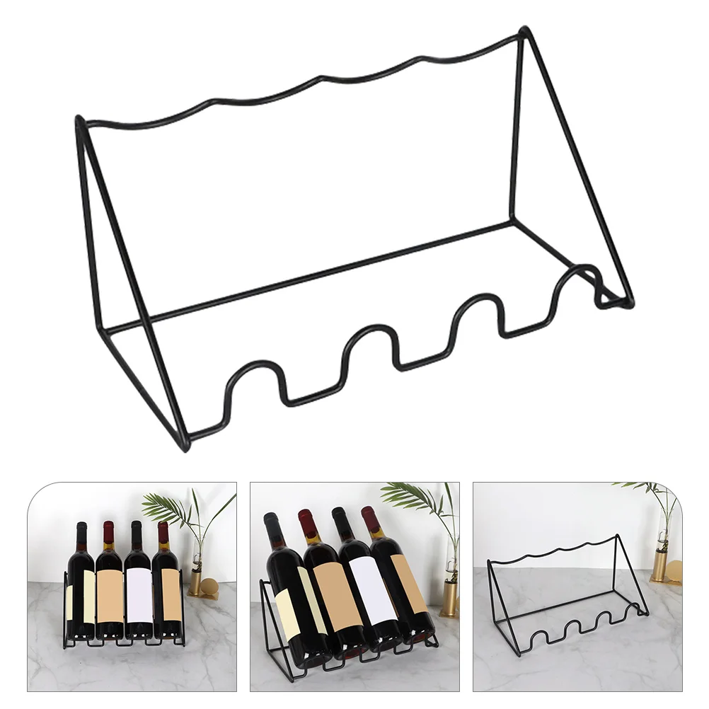 Iron Wine Display Stand Creative Wine Bottle Storage Racks Multi Groove Wine Holder Cabinet Shelf Organizer Bar Tools