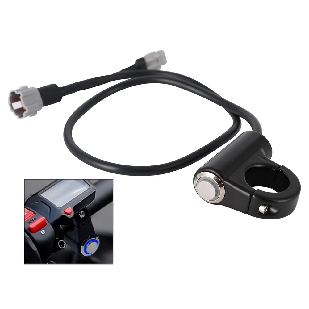 

12 В переключатель фар водонепроницаемая кнопка для Surron для Light Bee X S с ЧПУ металлический 22 мм крепление на руль кабель 500 мм