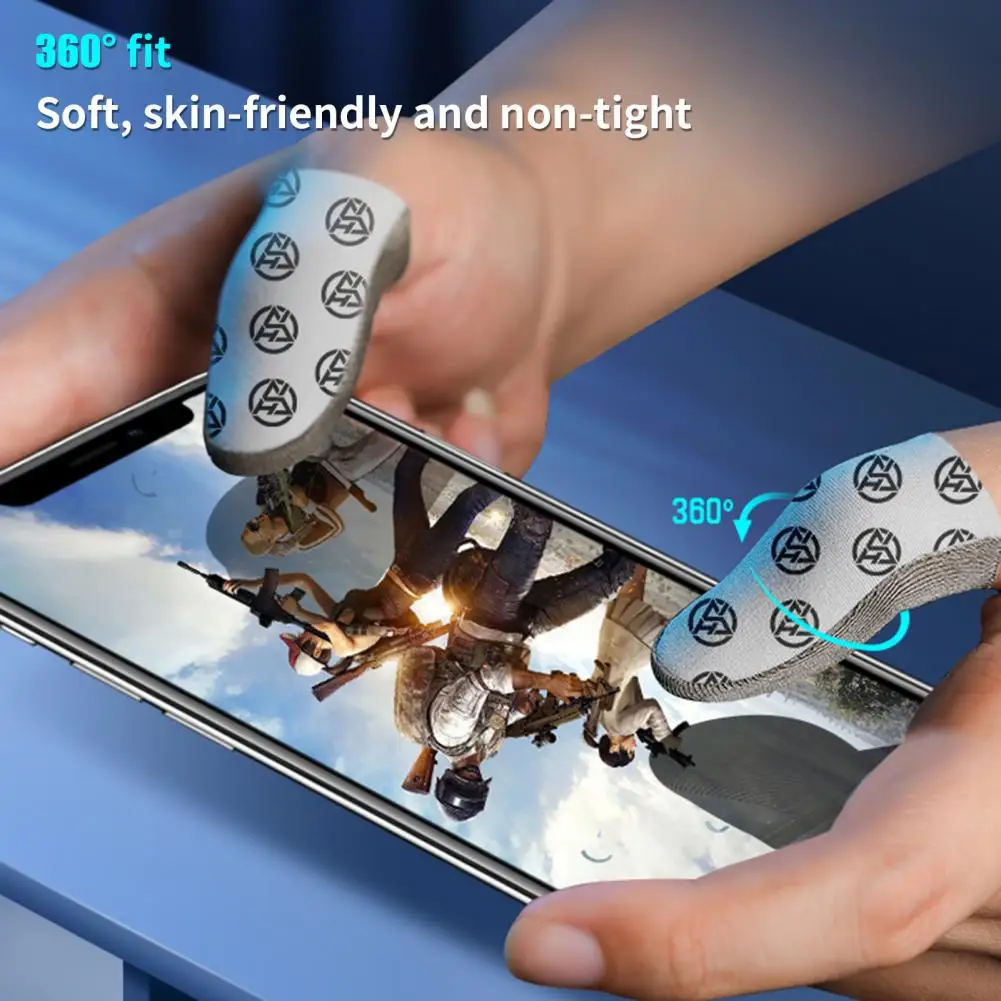 Selongsong Jari Ringkas Selongsong Jari Gaming Anti Penumpahan Sensitivitas Tinggi Sangat Tipis untuk Pemain Game