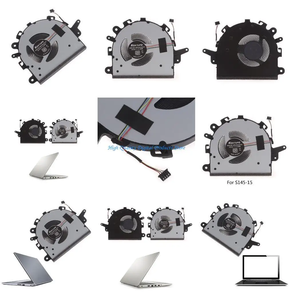 

U2JE Оригинальный вентилятор охлаждения процессора для 15 V15-IIL S145-15 S145-15IWL 340C-15IWL DC5V 0,5A Охладитель