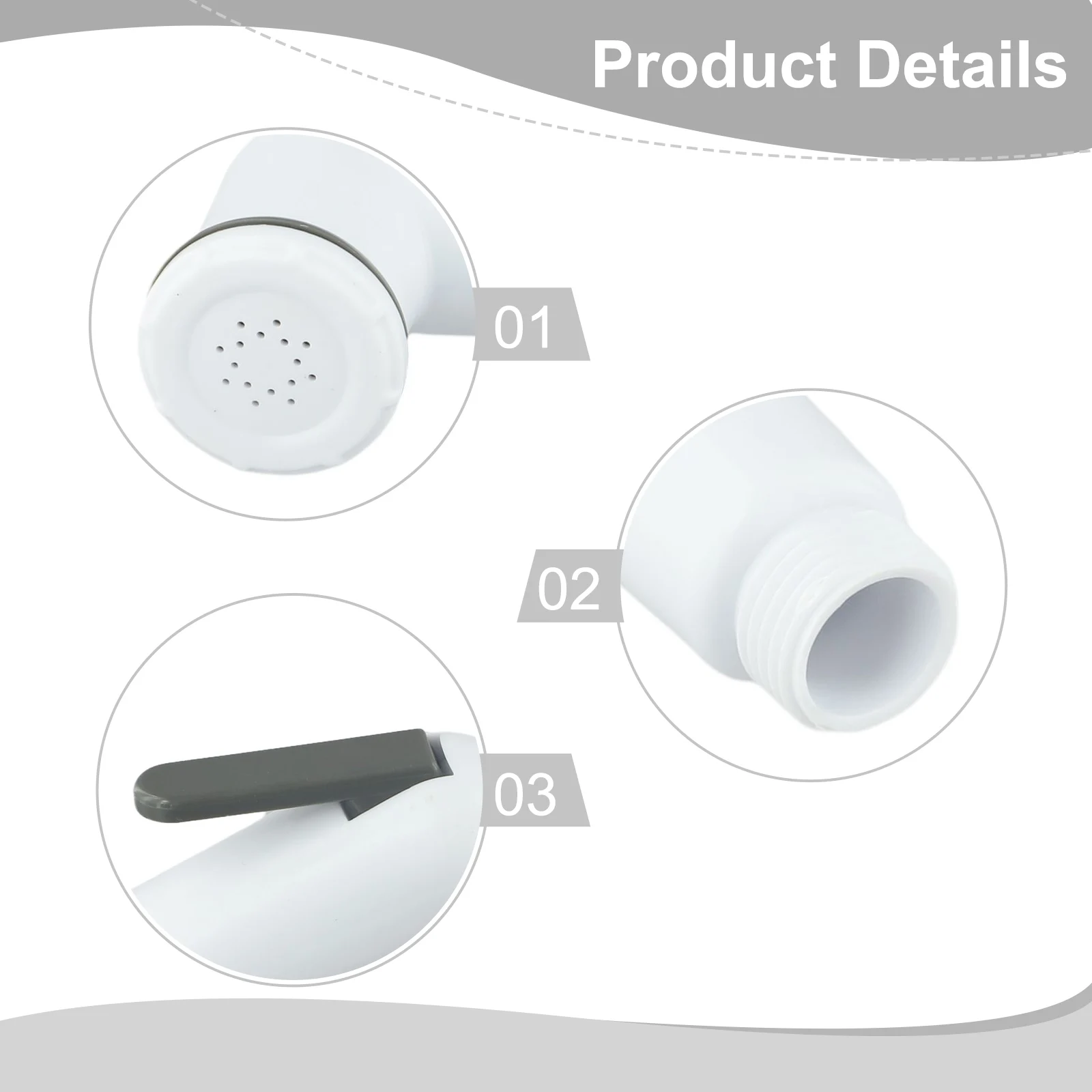 Water Saving Handheld Sprayer for Bathroom Sink Toilet Cleaning Garden Pet Use with Even Spray Pattern and Sturdy Handle