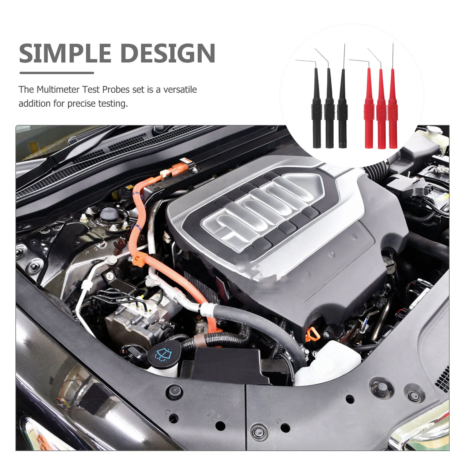 

6Pcs Test Lead Probe Multifunctional Must Have Automotive Electronic Devices Precision Testing Multimeter Probes