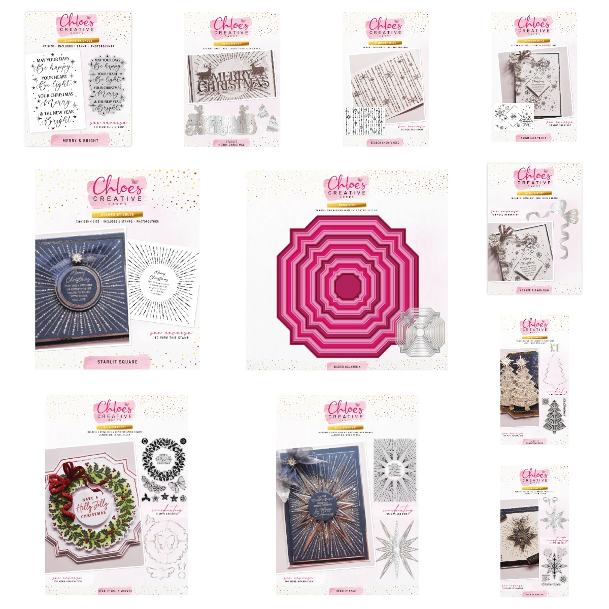 Schneeflocke Frohe Weihnachten 2026 Metall-Stanzformen Schablonen für Scrapbooking Stempel Fotoalbum Dekorative Prägestanzformen