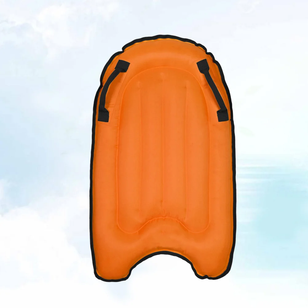 نفخ الاطفال العائمة صف برتقالي سميك بولي كلوريد الفينيل بركة صالة الصيف الشاطئ سرير عائم حمام سباحة الاسترخاء متعة الحفلات #6