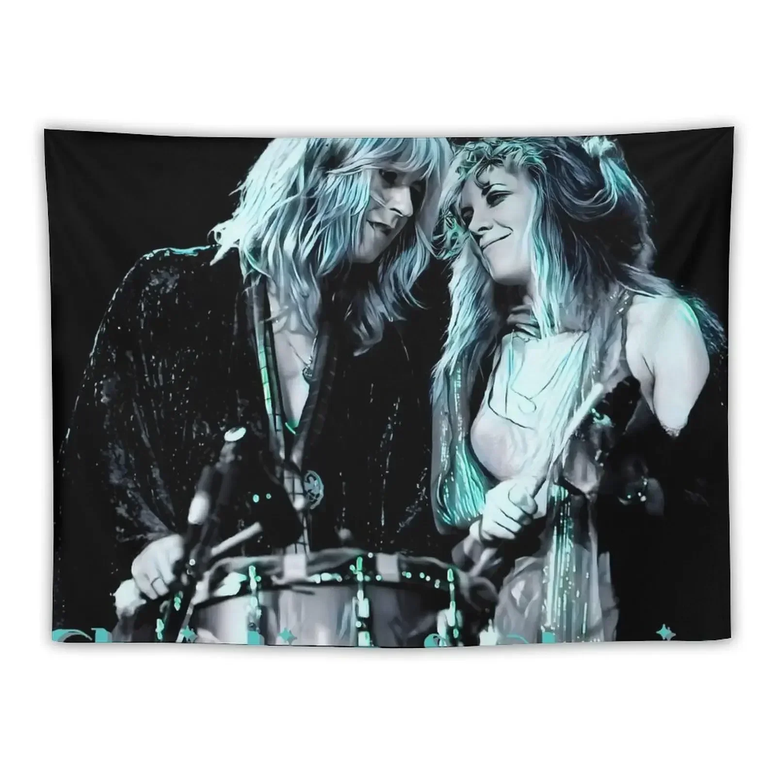 Fleetwoodmac || Christine and Stevie Tapestry Room Decoration Accessories Wall Deco Room Decor Aesthetic Tapestry