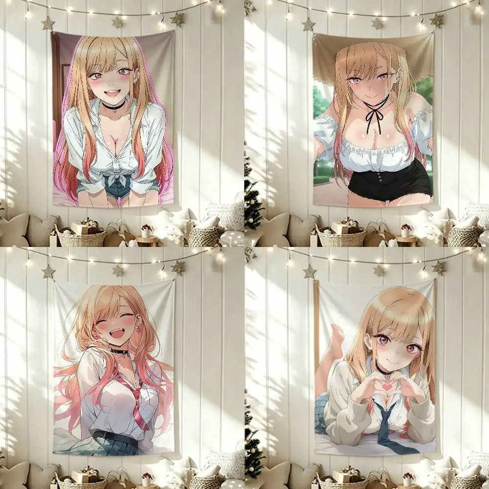 

My D-Dress Up D-Darling Marin Kitagawa Funny Flags for Bedrooms Home Decor Items Outdoor Decors Garage Decoration Flaga