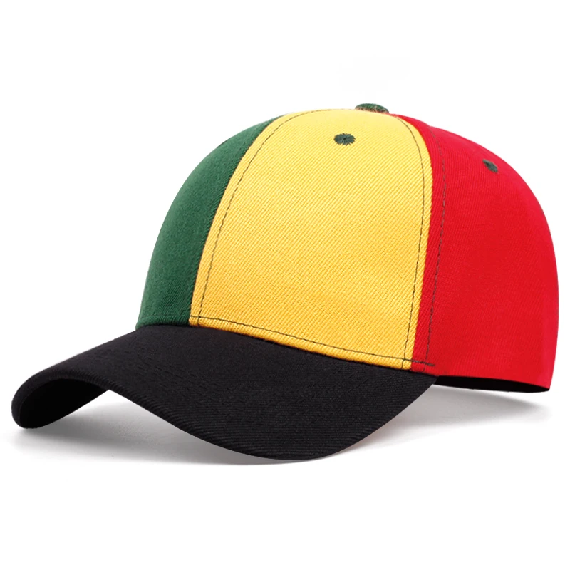 2025 Personalized Fashion New Light Plate Color blocked Flat Edge Hat Street Hip Hop Hat Outdoor Leisure Sunshade Baseball Hat